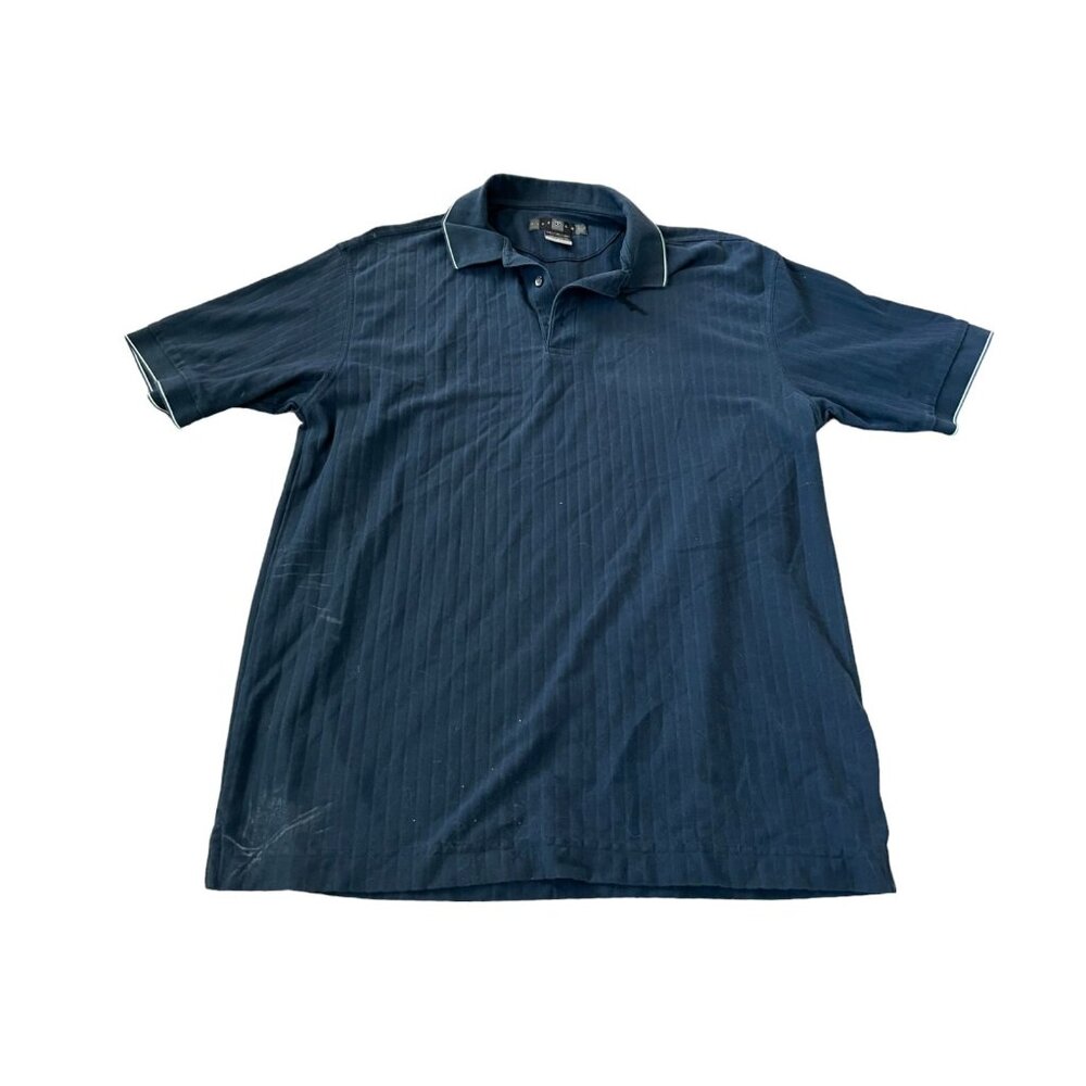 Nike Golf‎ Dri Fit Mens Polo Shirt Blue XL Collared Short Sleeve Lined